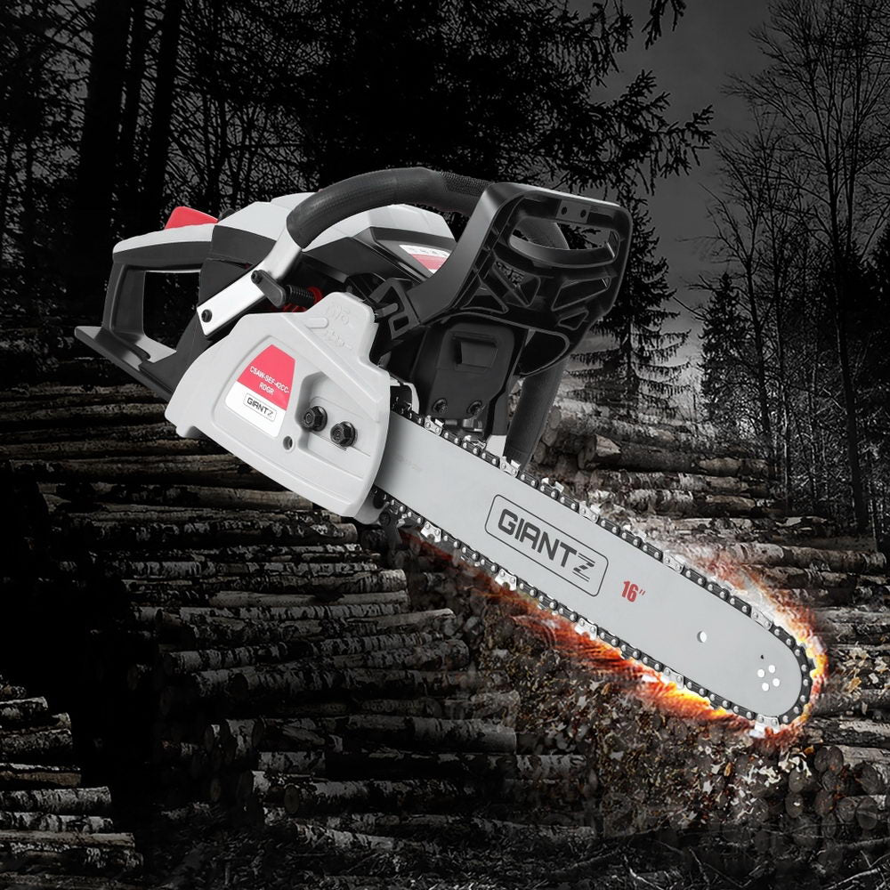 Giantz 42CC Petrol Chainsaw 16'' Bar Chain Saw Lightweight for Pruning Cutting