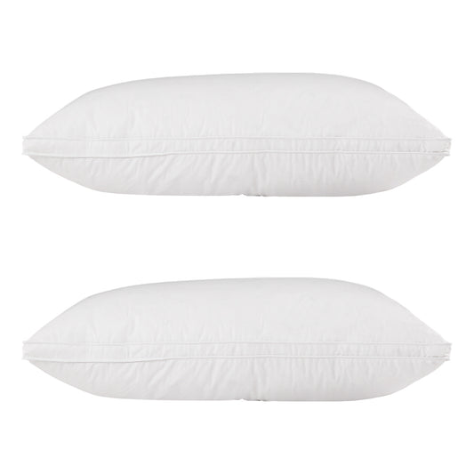 Giselle Bedding Goose Feather Down Pillow Luxury Twin Pack