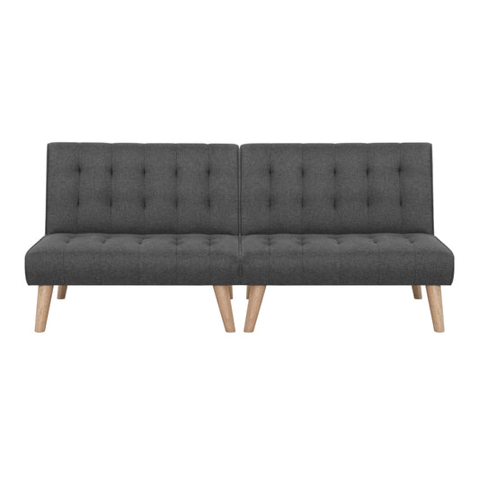 Artiss 2x Sofa Bed Couch Single Seater Fabric Grey