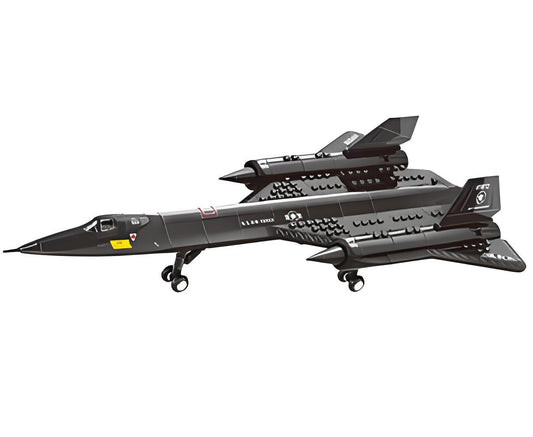 Christmas gift SR-71 Blackbird Reconnaissance Aircraft Building Blocks Set, 183 Pieces Military Model Kit for Kids Aged 6+ & Enthusiasts(SQ71 reconnaissance plane)