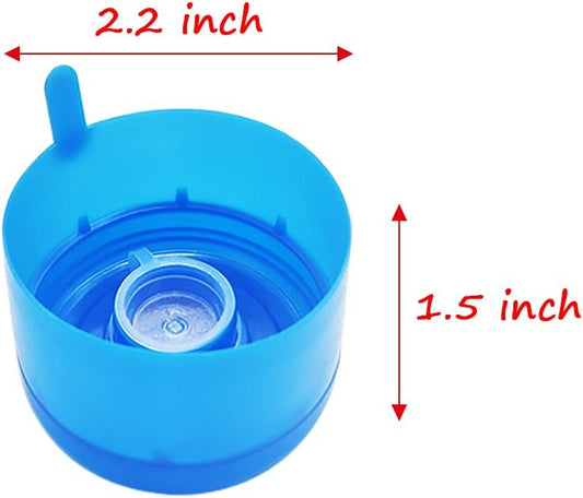 40 Pcs Non Spill Caps,Anti Splash Bottle Caps,Replacement Water Bottle Snap On Cap,Reusable Non-Spill Cap for 55 mm 3 and 5 Gallon Water Jugs