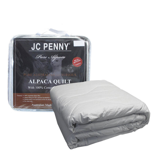 500GSM Alpaca Quilt with Cotton Japara Cover - King