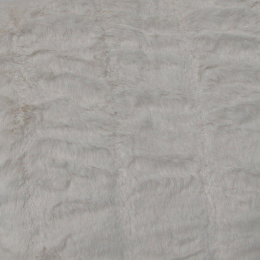 Meadow Soft Faux Fur Throw Rug 127 x 152 cm Off White