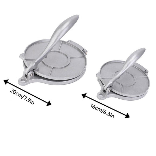 16/20cm Premium Tortilla Press Flat Bread Maker Taco Roti Chapati Health Food - Black-20cm
