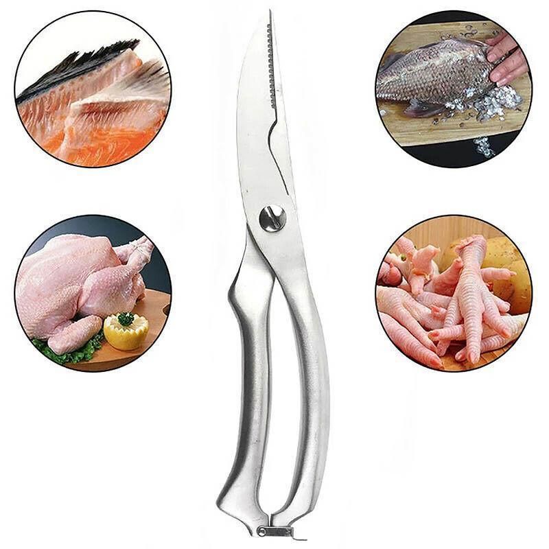 Knives Kitchen Shears Stainless Steel Poultry Fish Chicken Bone Kitchen Scissors