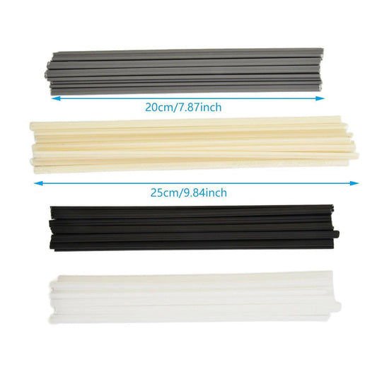 Bumper Plastic Welding Rod Torch 50CM/25CM Assorted Colours and Materials - Grey - PVC 25cm