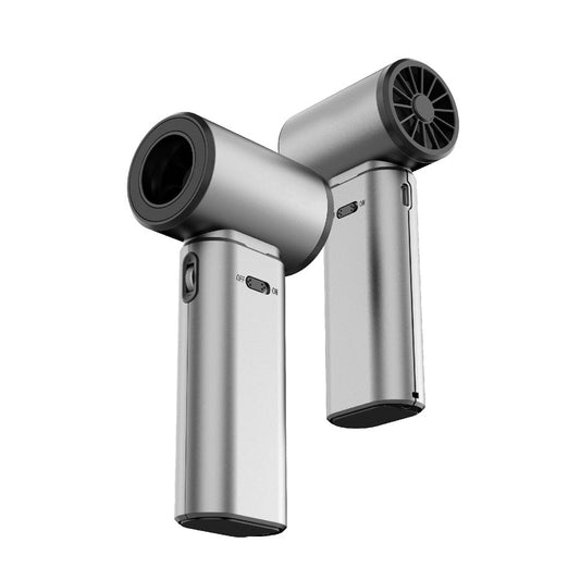 2-in-1 Portable Handheld Fan & Mini Hair Dryer – Grey