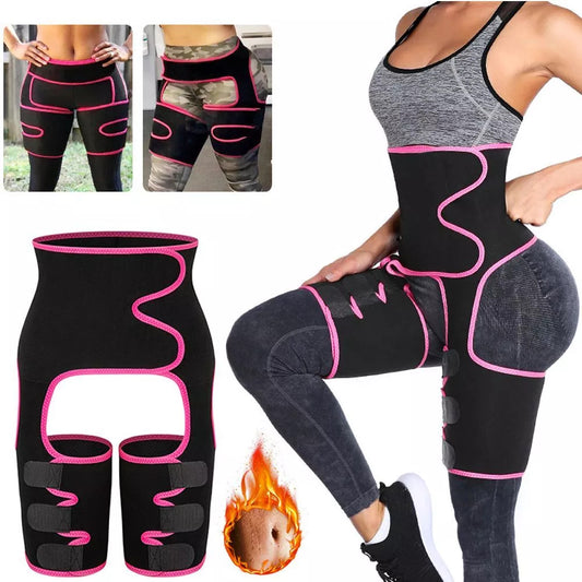 Yellow Women's 3-in-1 Body Shaper: Waist Cincher, Thigh Slimmer, Glute Lifter - Workout Gear (Size : L/XL)