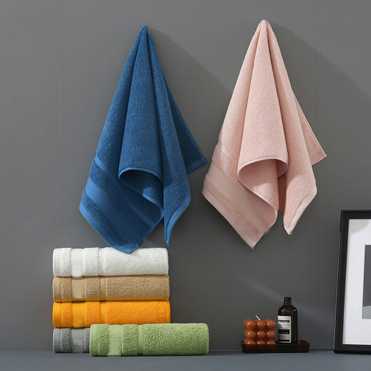 Blue Premium 3-Piece 100% Cotton Towel Set - Ultra Soft, Absorbent & Quick-Dry for Bathroom