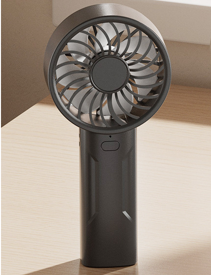 Mini USB Rechargeable Portable Fan – Quiet Desk & Travel Cooling (Black)