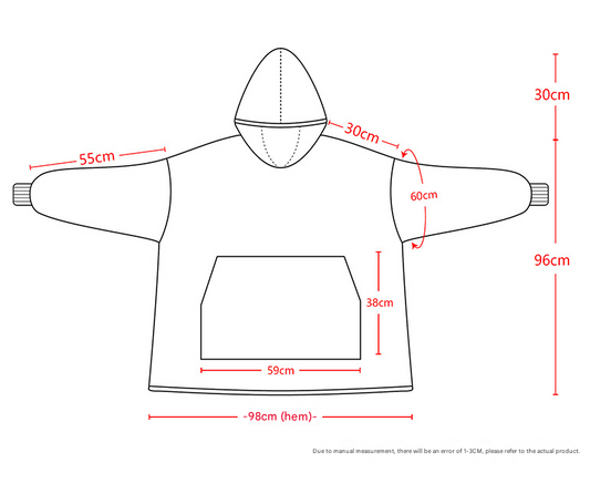 Silver Grey Oversized Wearable Blanket Hoodie - Ultra Soft & Cozy Snuggle Pullover for Adults