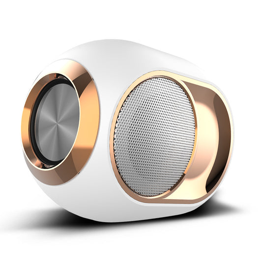 Portable Wireless Bluetooth 5.0 Speaker - TWS Stereo, Powerful Bass, Hands-Free Calls & Multiple Playback Modes(white)