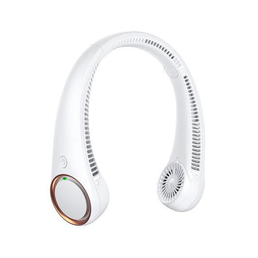 Portable Bladeless Neck Fan 4000mAh 3-Speed USB-C – White