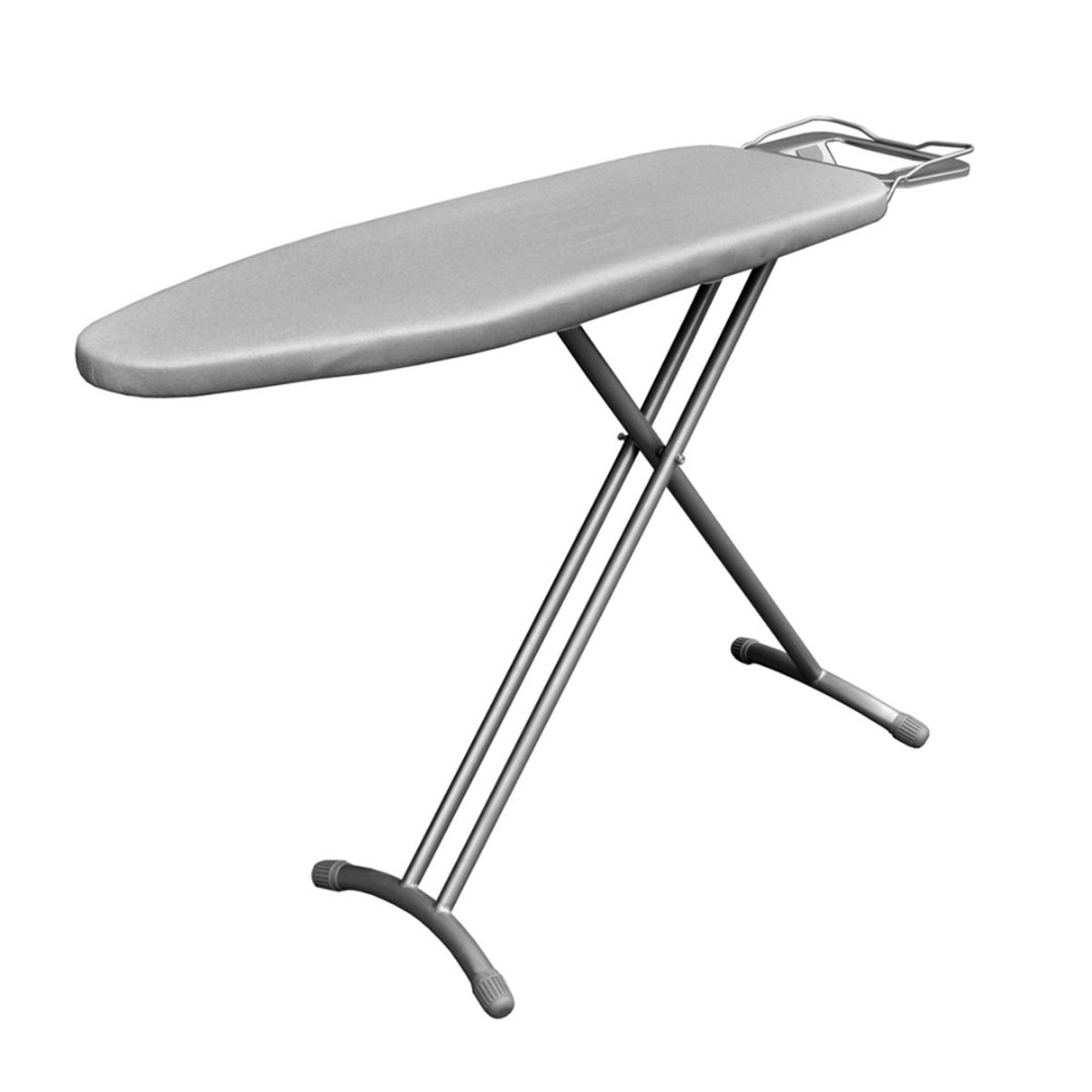 Dolphy Folding Ironing Board – Adjustable Height Sturdy Board (Light Grey)
