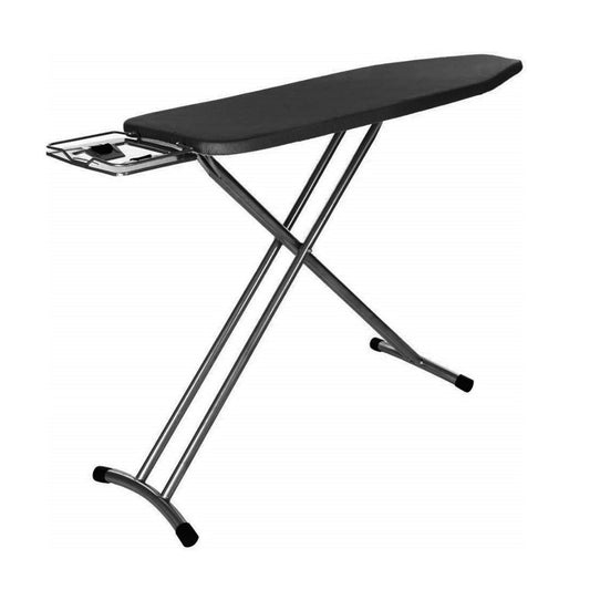 Dolphy Folding Ironing Board – Adjustable Height Sturdy Board (Black)