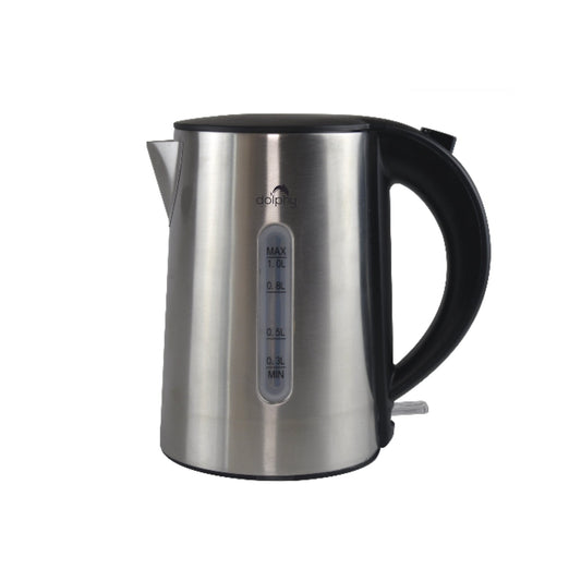 Dolphy 1.0L Brushed Silver Stainless Steel Electric Kettle – Premium Hotel Kettle