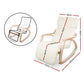 Artiss Rocking Armchair Footrest Nursing Beige Afton