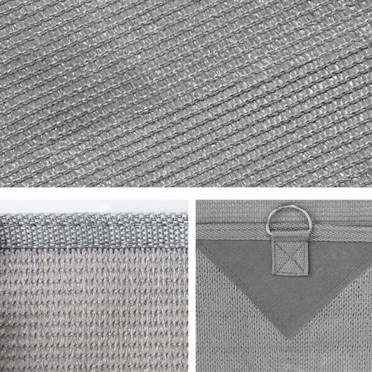 Caravan Privacy Screen Roll-Out Awning 1.95x2.2M UV Sun Shade – Grey