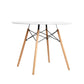 Artiss Dining Table Round White 4 Seater 90CM