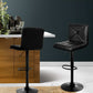 Artiss 2x Bar Stools Kitchen Dining Chairs Gas Lift Stool Leather Black