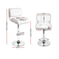 Artiss 2x Bar Stools Gas Lift Leather Padded White