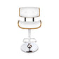 Artiss Bar Stools Gas Lift Leather White