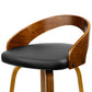 Artiss 2x Bar Stools Swivel Seat Curving Backrest