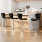 Artiss 4x Bar Stools Gas Lift Leather Seat Black