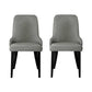 Artiss Dining Chairs Set of 2 Linen Fabric Grey