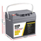 Giantz AGM Deep Cycle Battery 12V 50Ah x2 Box Portable Solar Caravan Camping
