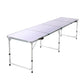 Weisshorn Folding Camping Table 240CM Portable Outdoor Picnic BBQ Aluminium Desk