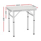 Weisshorn Folding Camping Table 60CM Adjustable Portable Outdoor Picnic Desk