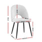 1 Set of 2 Artiss Dining Chair Boucle Sherpa