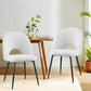 1 Set of 2 Artiss Dining Chair Boucle Sherpa