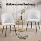 1 Set of 4 Artiss Dining Chair Boucle Sherpa