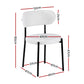 Artiss Dining Chairs Set of 2 Sherpa Boucle White