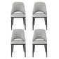 Artiss 4x Dining Chairs Hollow PU Leather Kitchen Lounge Cafe Accent Chair Grey