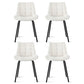 Artiss 4x Dining Chairs Velvet Tufted Kitchen Lounge Cafe Accent Chair Beige