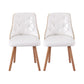 1 Set of 2 Artiss Dining Chairs White PU