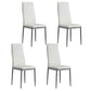 Artiss Dining Chairs Set of 4 Leather Channel Tufted White