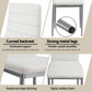 Artiss Dining Chairs Set of 4 Leather Channel Tufted White