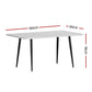 1.5M Artiss Dining Table Marble Effect