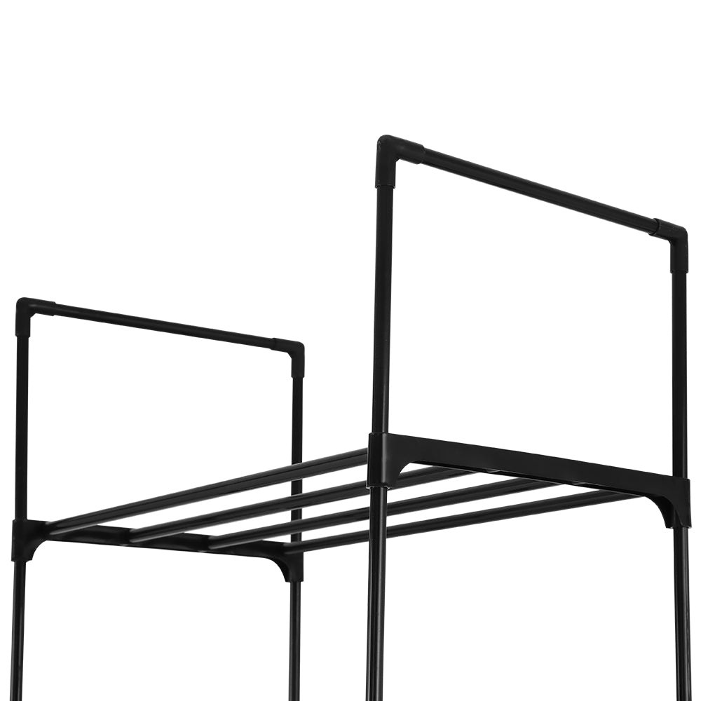 Artiss DIY Stackable Shoe Rack 10-Tier Dunn – Black