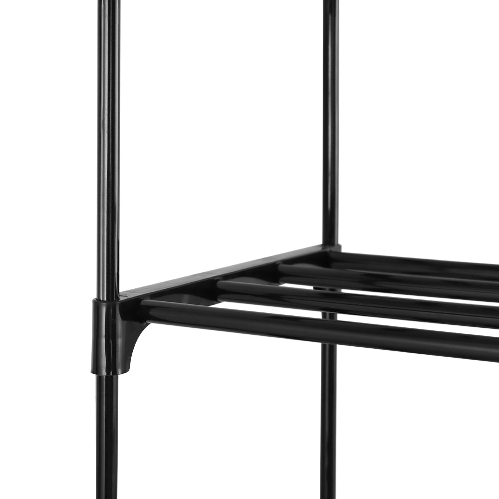 Artiss DIY Stackable Shoe Rack 10-Tier Dunn – Black