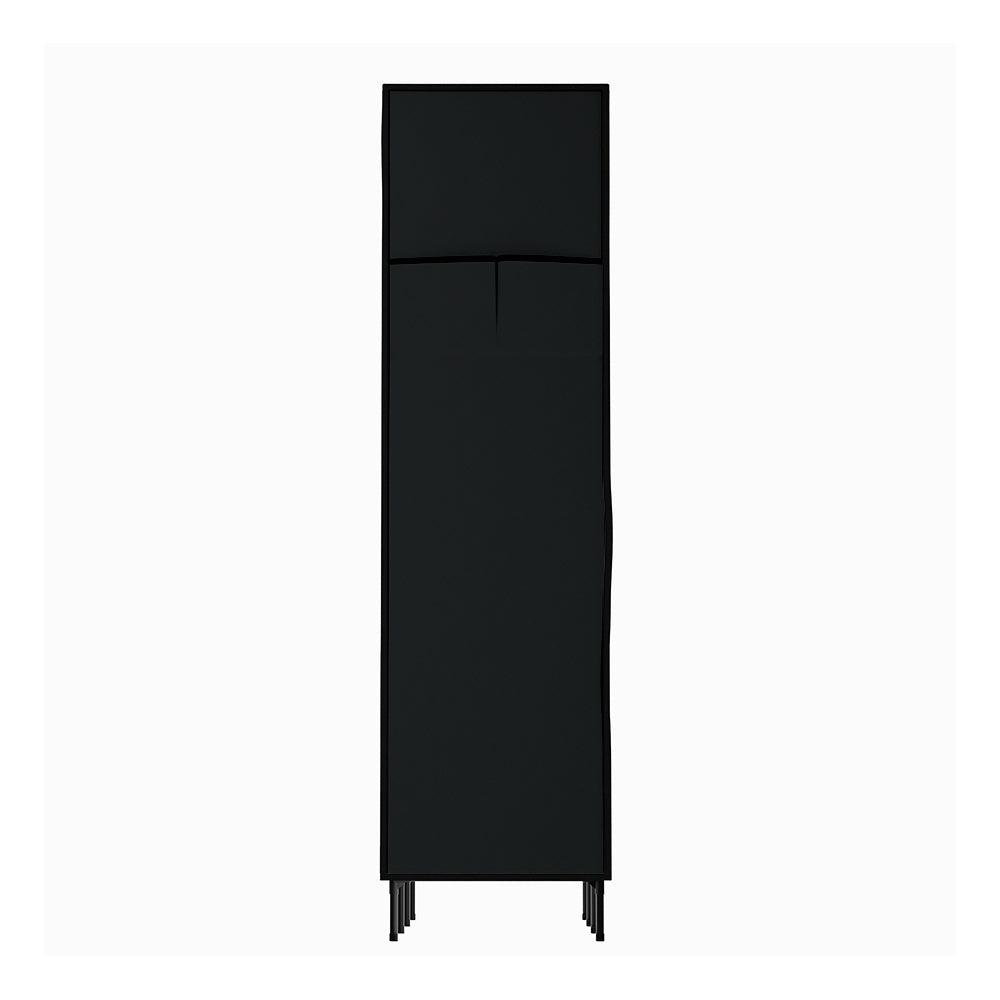 Artiss Portable Fabric Clothes Wardrobe with Shelf – Large Black