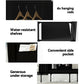 Artiss Portable Fabric Clothes Wardrobe with Shelf – Large Black