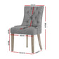 Artiss Dining Chairs Set of 4 Linen French Provincial Grey