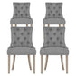Artiss Dining Chairs Set of 4 Linen French Provincial Grey