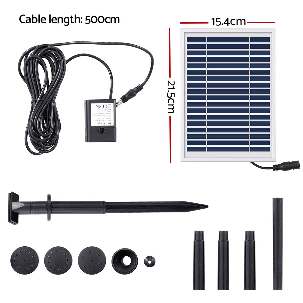 Gardeon Solar Pond Pump Submersible Fountain Kit 250L/H – 4.4FT