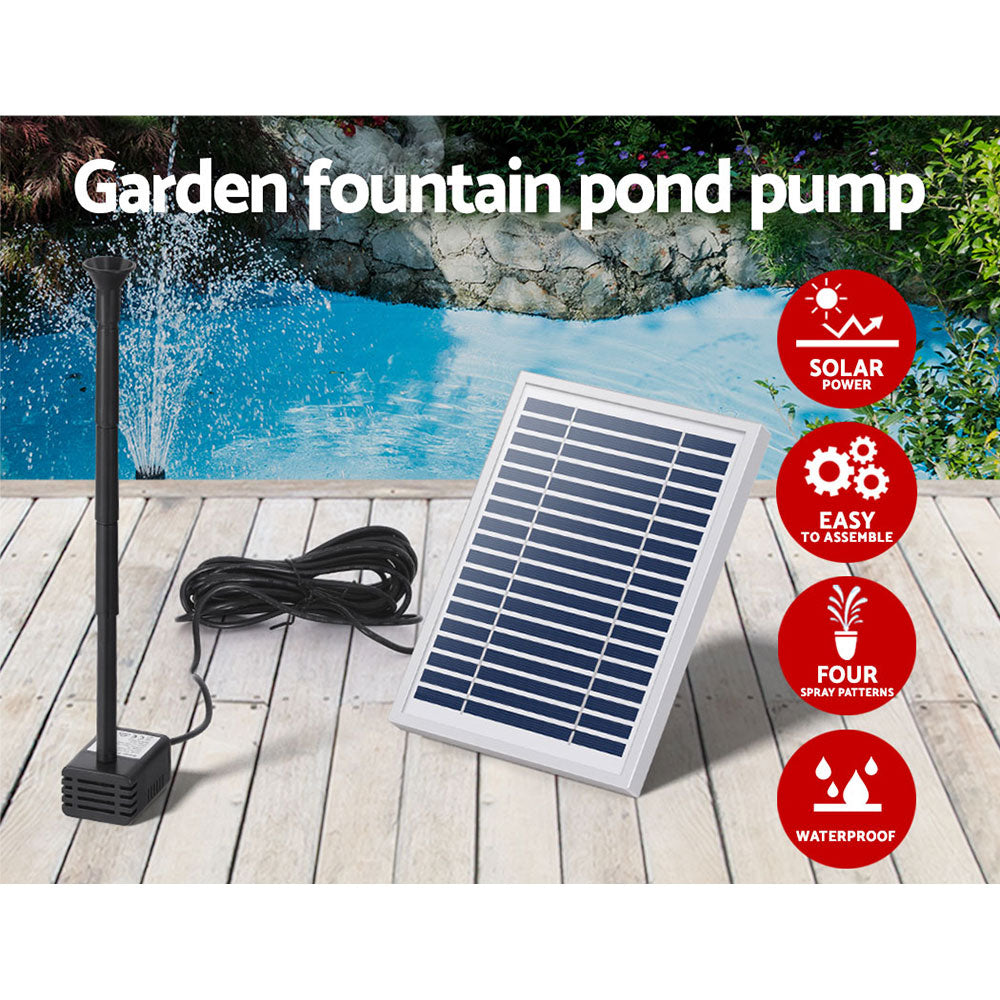 Gardeon Solar Pond Pump Submersible Fountain Kit 250L/H – 4.4FT